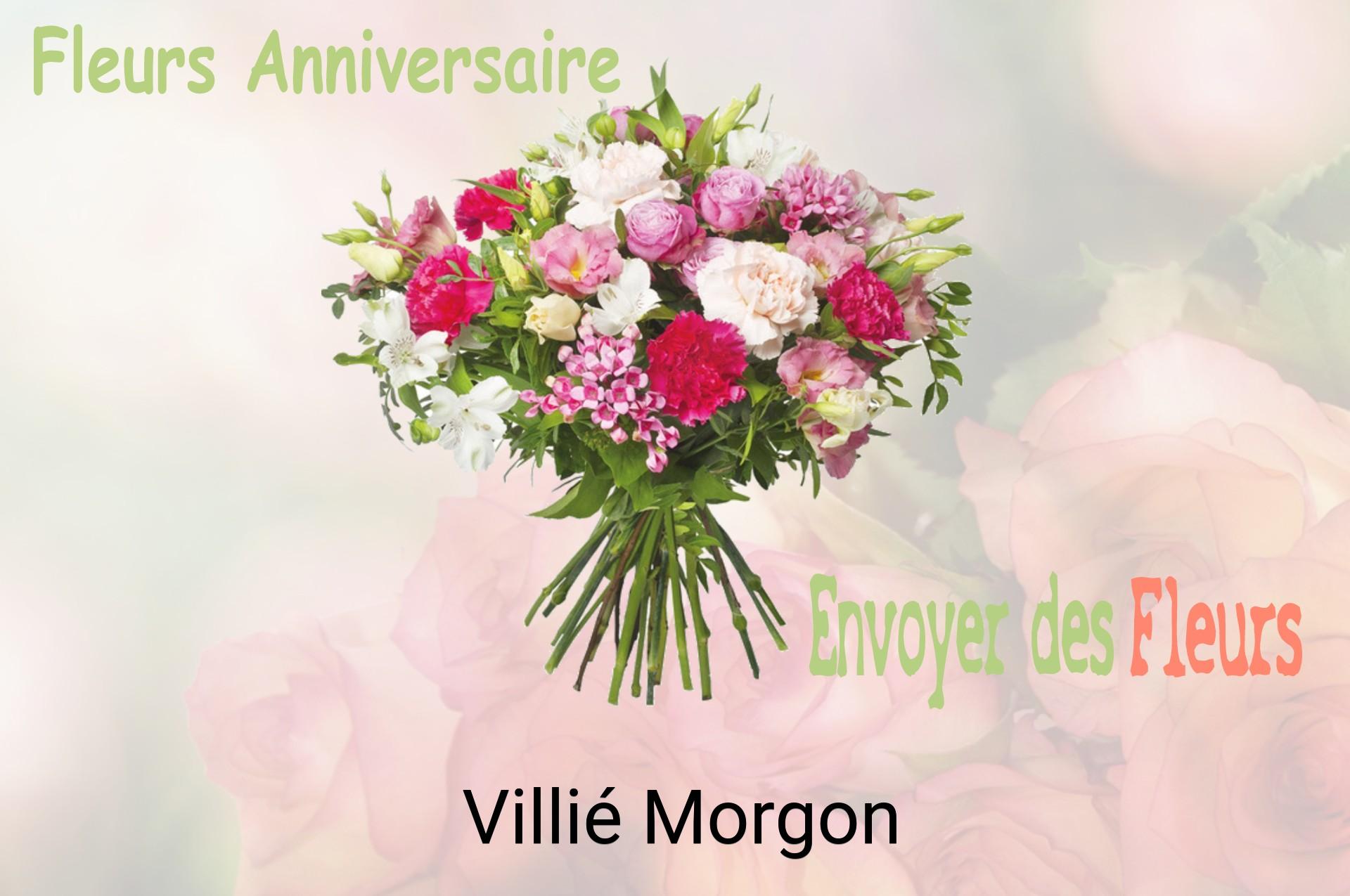 Bouquet de fleurs d’anniversaire livré à Villié-Morgon