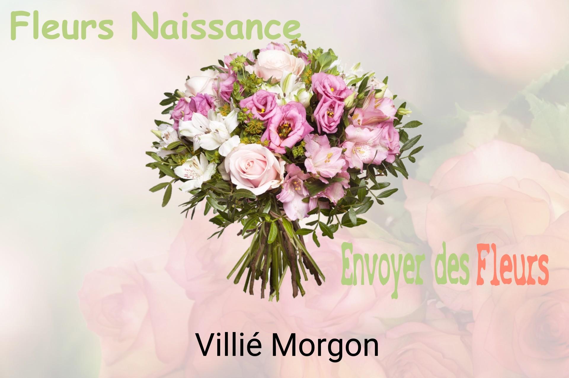 Bouquet de fleurs de naissance livré à Villié-Morgon